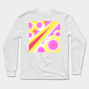 pink yellow texture gradient Long Sleeve T-Shirt